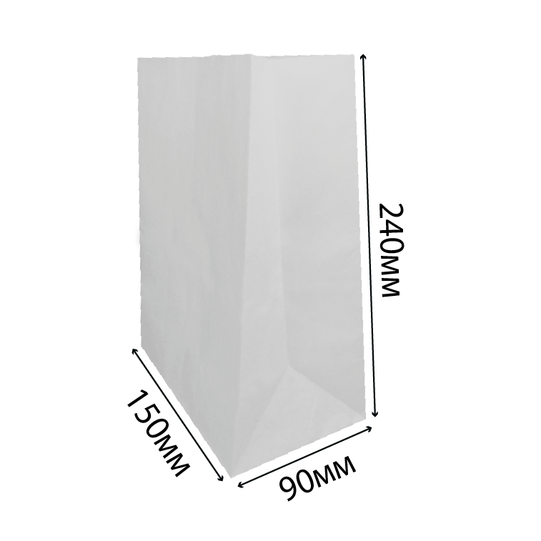 Бумажный пакет белый